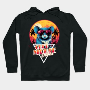 Retro Wave Grey Mouse Vibes Hoodie